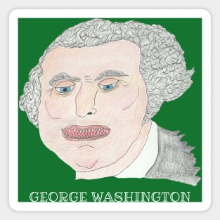 George Washington Hand Drawn Funny Tshirt Magnet